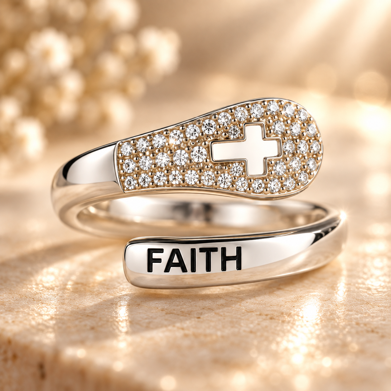 Faith Over Fear Ring