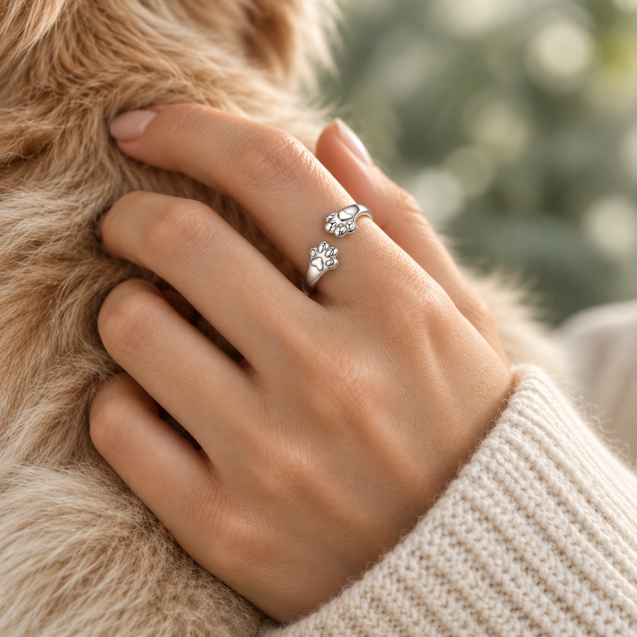 Forever With Me Paw Ring